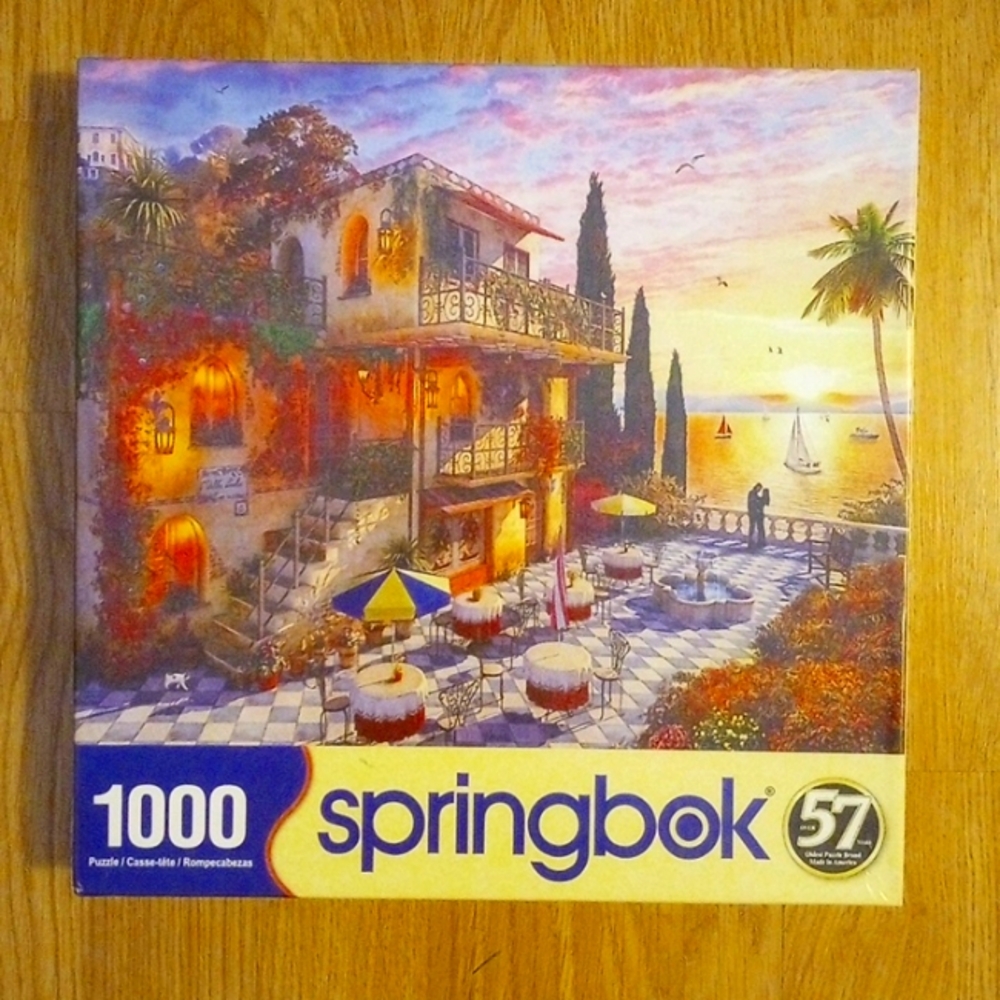 EUC 1000 pc Mediterranean Romance Springbok Puzzle